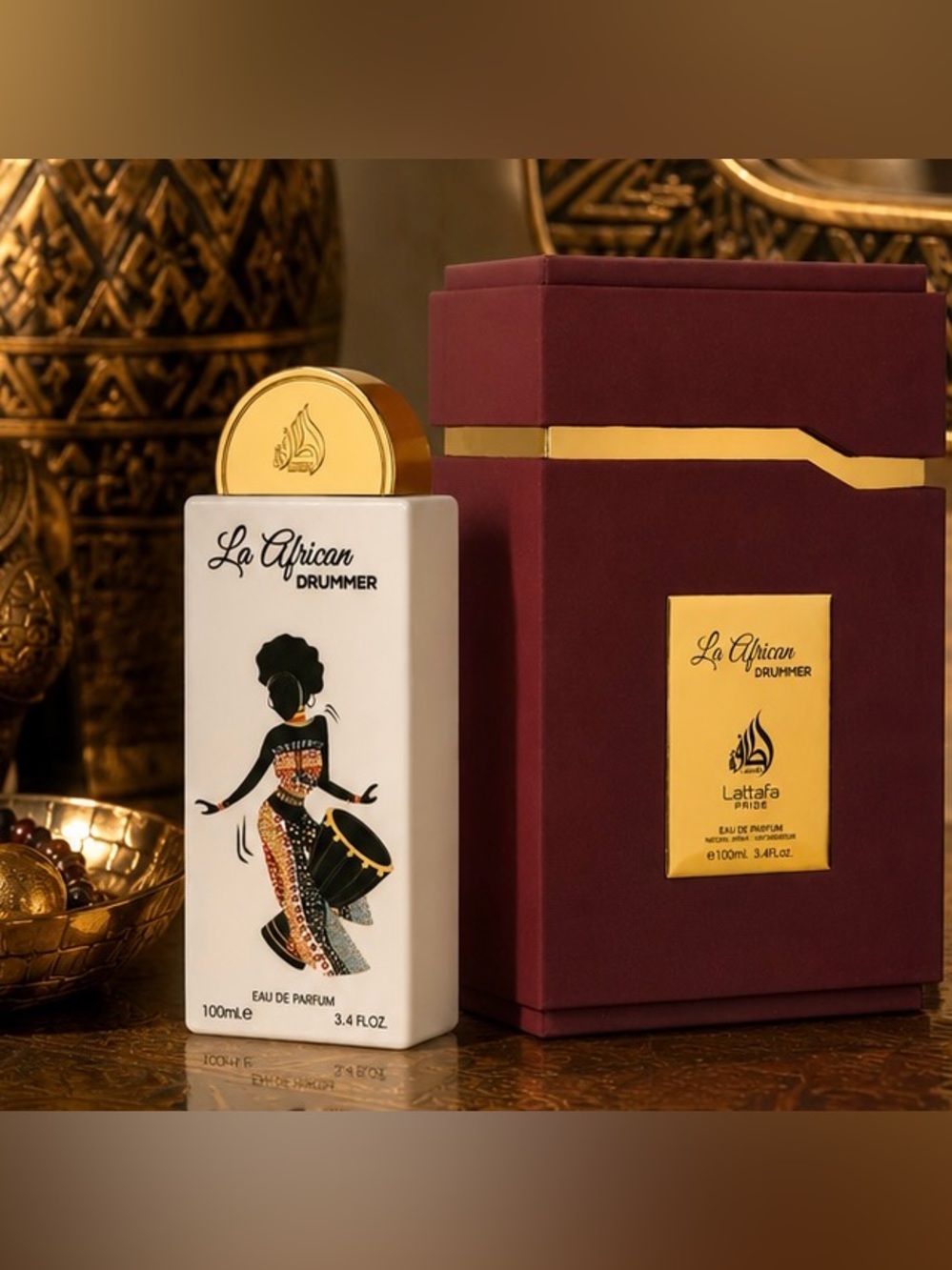 Pride La African Drummer EDP Eau de Parfum 3.4 oz Lattafa NIB New in Box UNISEX